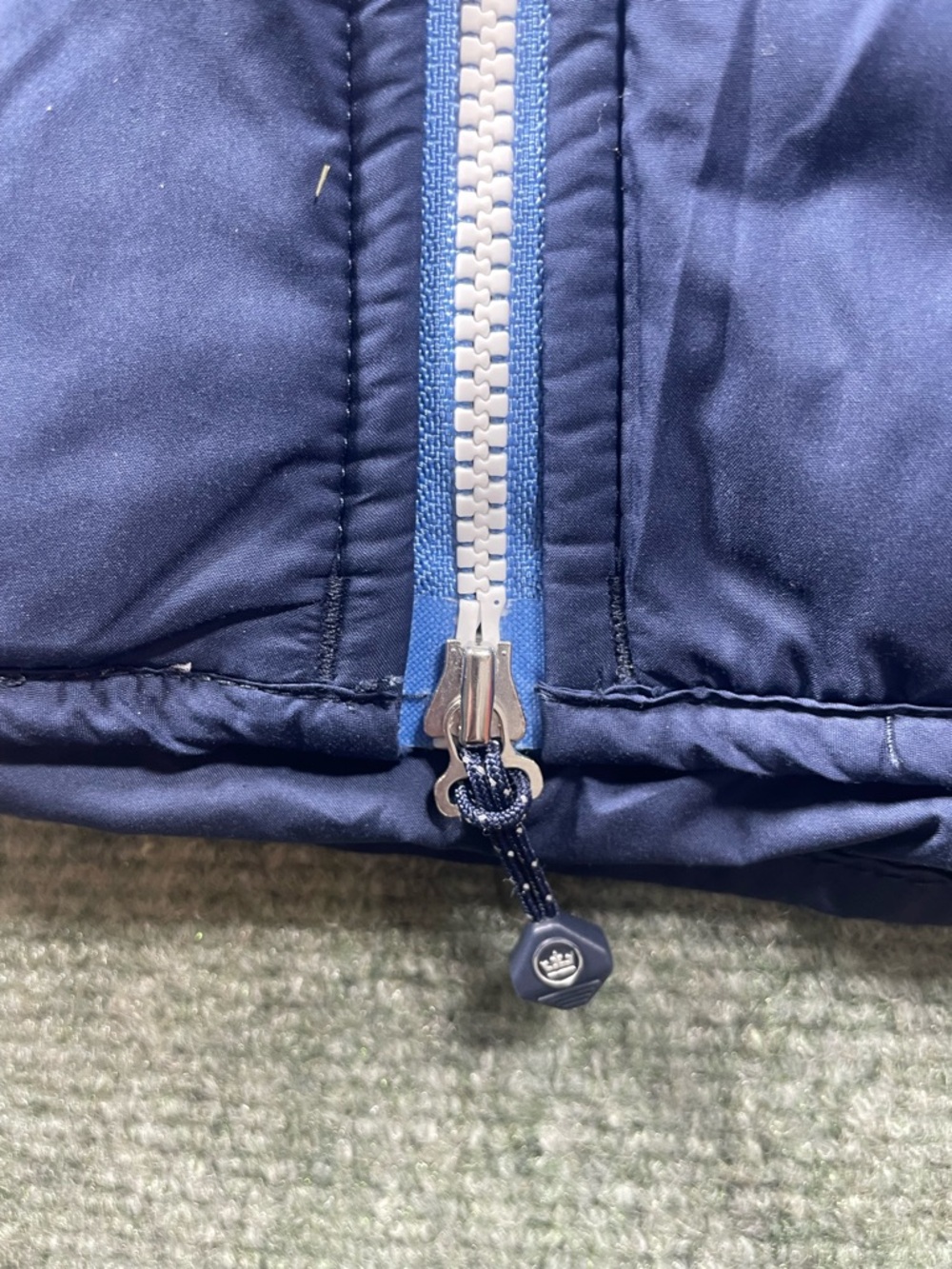 Peter Millar Peach, Navy & White Quilted Vest — Colorblock Style - Picture 9 of 13